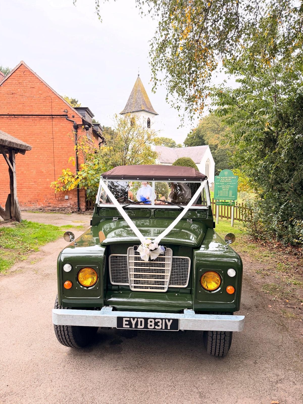 Land Rover Hire for Weddings